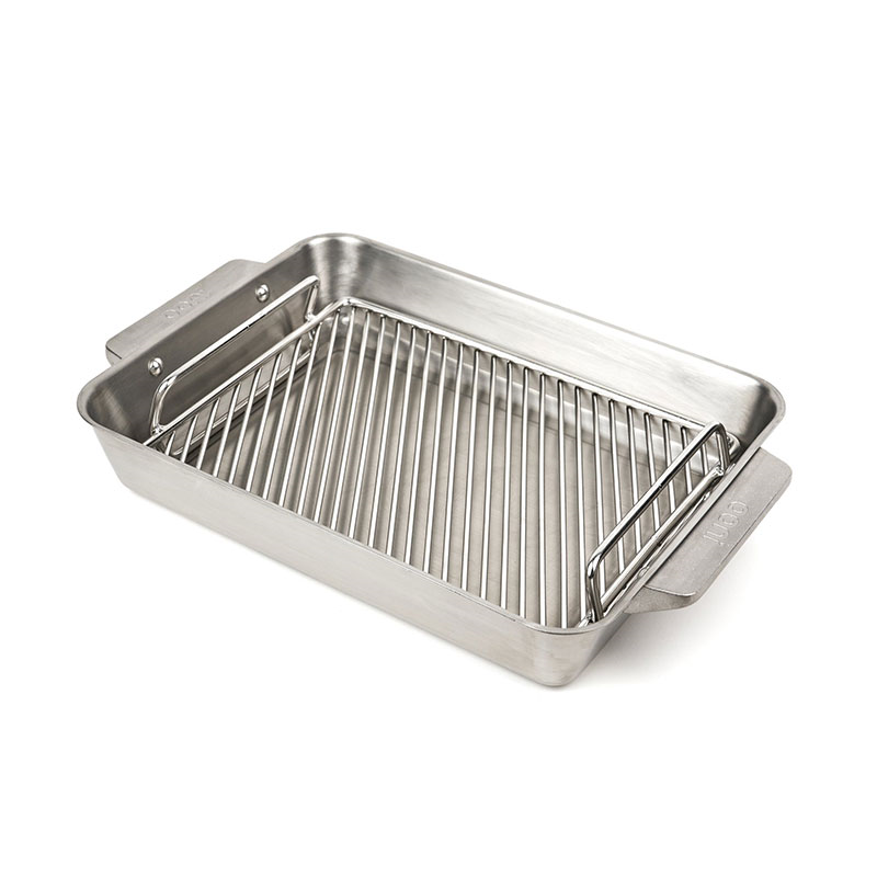 Large Roasting Pan, 44 x 30cm, Stainless Steel-2