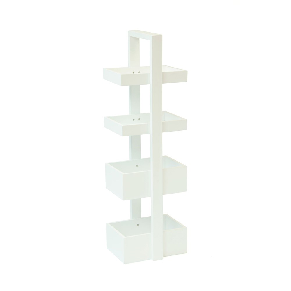 Mount Fuji 4 tier caddy, H83 x W22 x D26cm, White-1