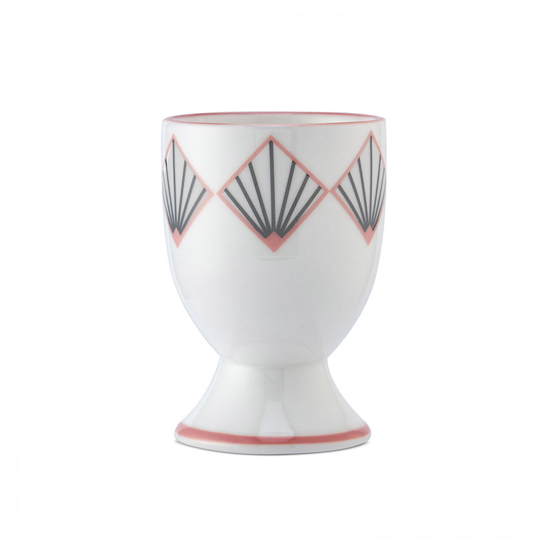 Zighy Egg Cup, H6.5cm, Grey & Blush Pink-0