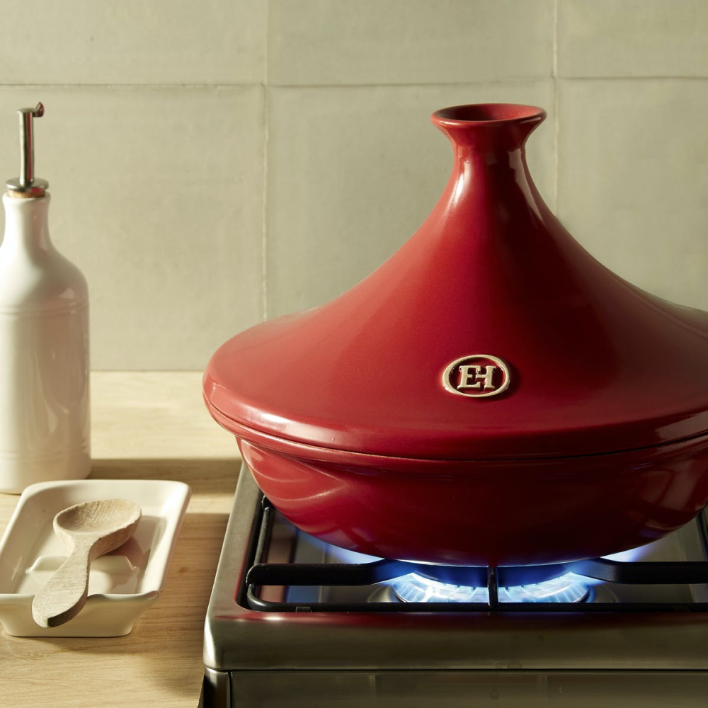 Tagine dish, H20 x D26cm - 2 litre, Burgundy-1