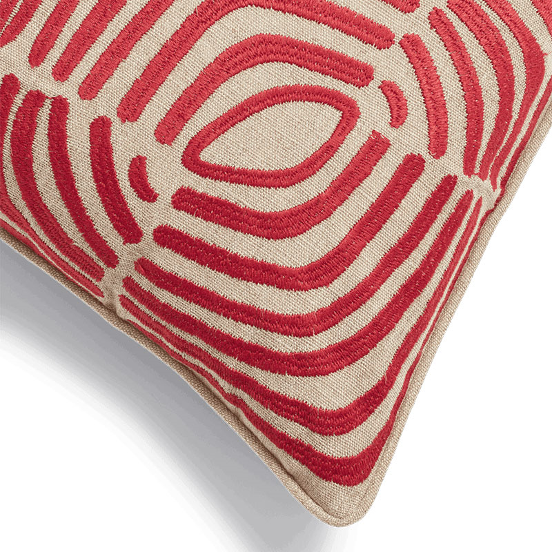 Salvador Cushion Cover, 51 x 51cm, Red Madder-3