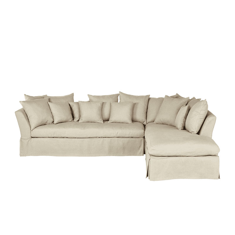 Lamorna Corner sofa, W307 x D223 x H95cm, Natural-0