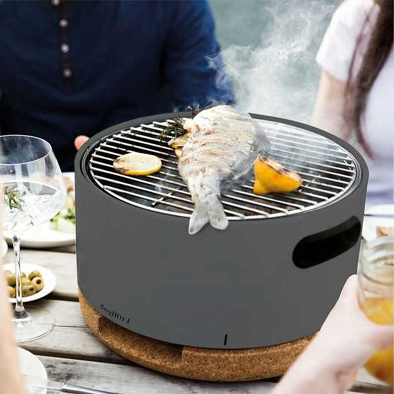 Leo Table Grill, H28 x W7.6cm, Dark Grey-0