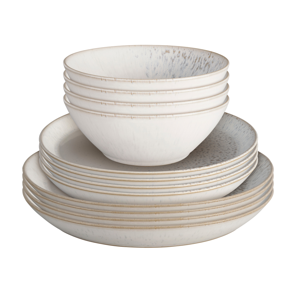 Kiln 12 Piece Dinnerware Set, Natural-2