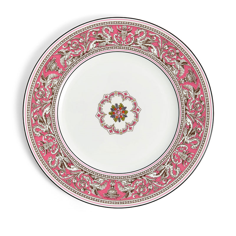 Florentine Plate, D27.3cm, Fuchsia-2