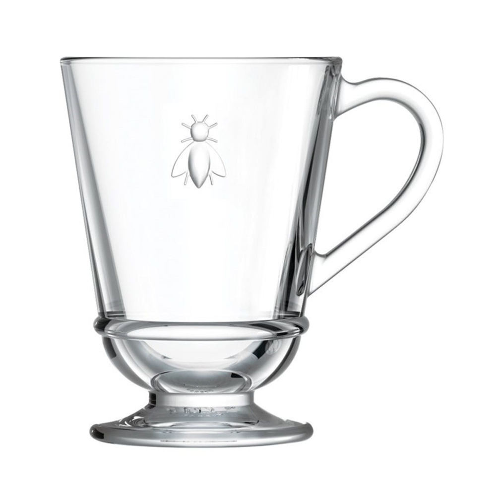 Bee Set of 6 mugs, 27.5ml, Clear-0