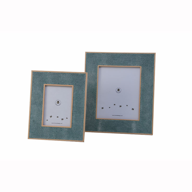 Classic Photo  Frame, 10 x 8", Teal Shagreen-2