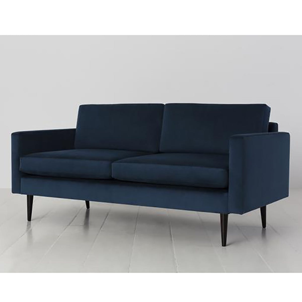 Model 01 2 Seater Velvet Sofa, Teal-0