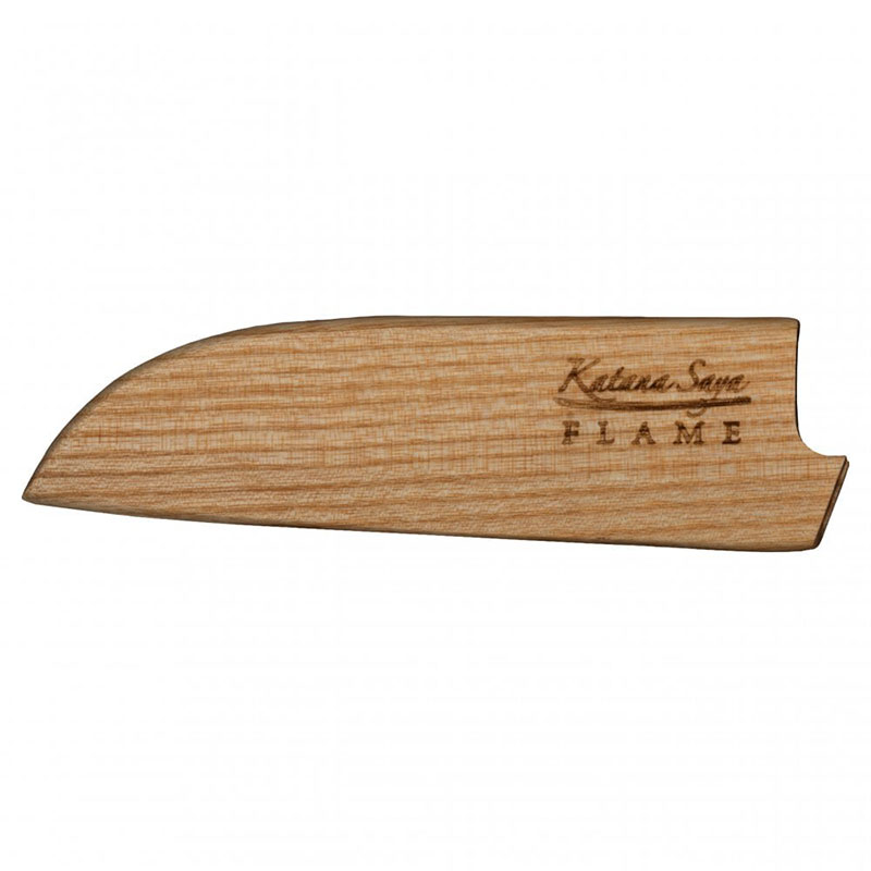 Flame Santoku Knife, 12cm, Olive Wood-2