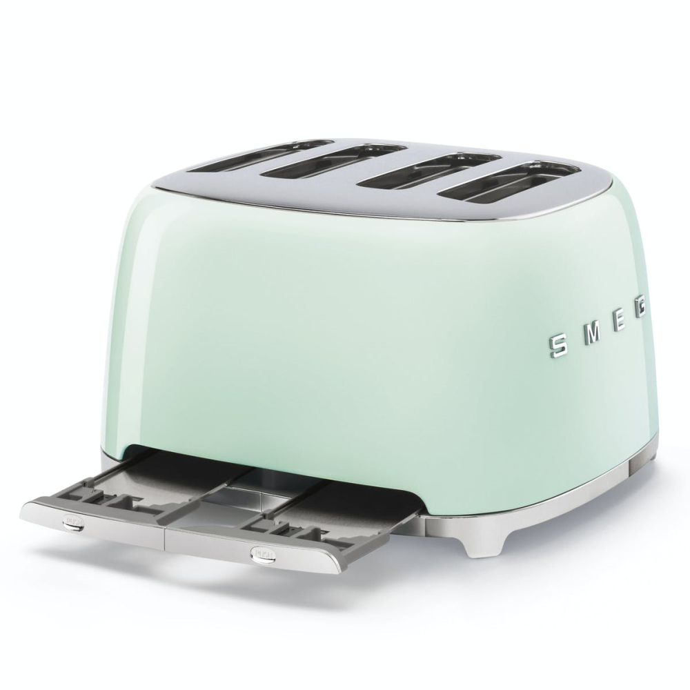 50's Retro 4 Slot Toaster, Pastel Green-2