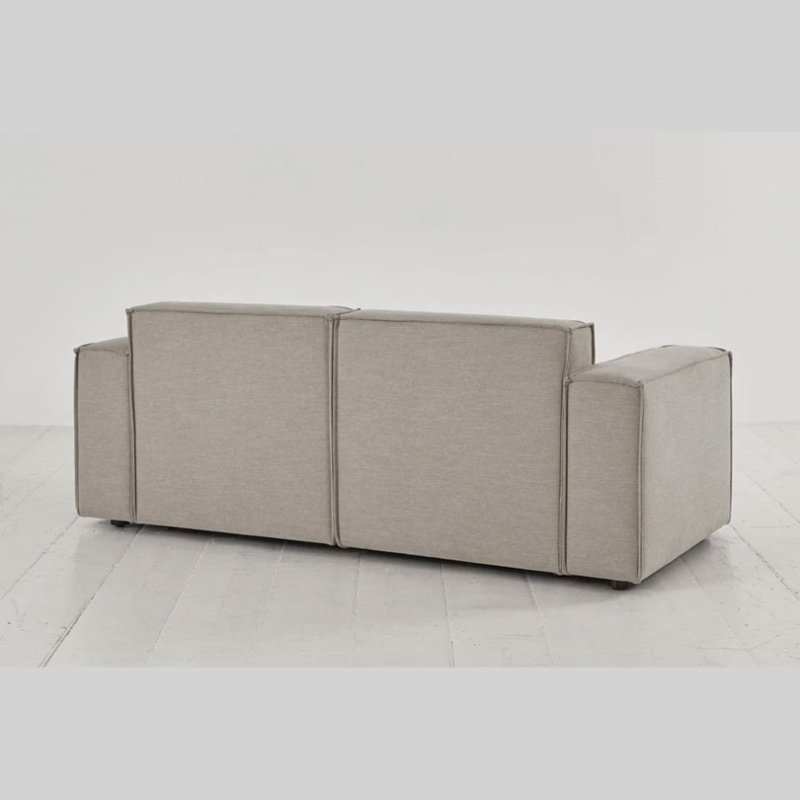 Model 03 2 Seater Linen Sofa, Pumice-3