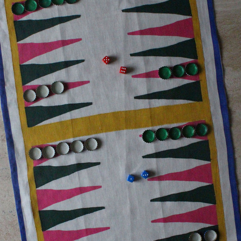 Backgammon Teatowel, 50 x 70 cm-3