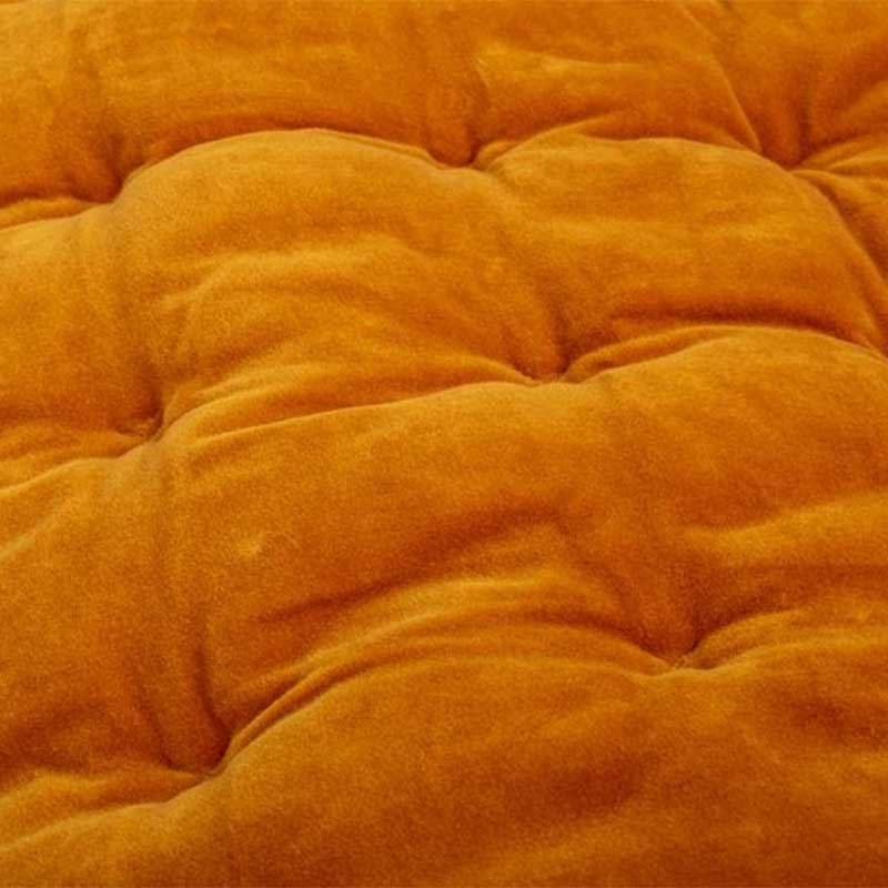 Velvet Double / King Quilt, Ochre-1