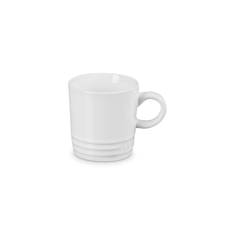 Stoneware Espresso Mug, 100ml, White-0