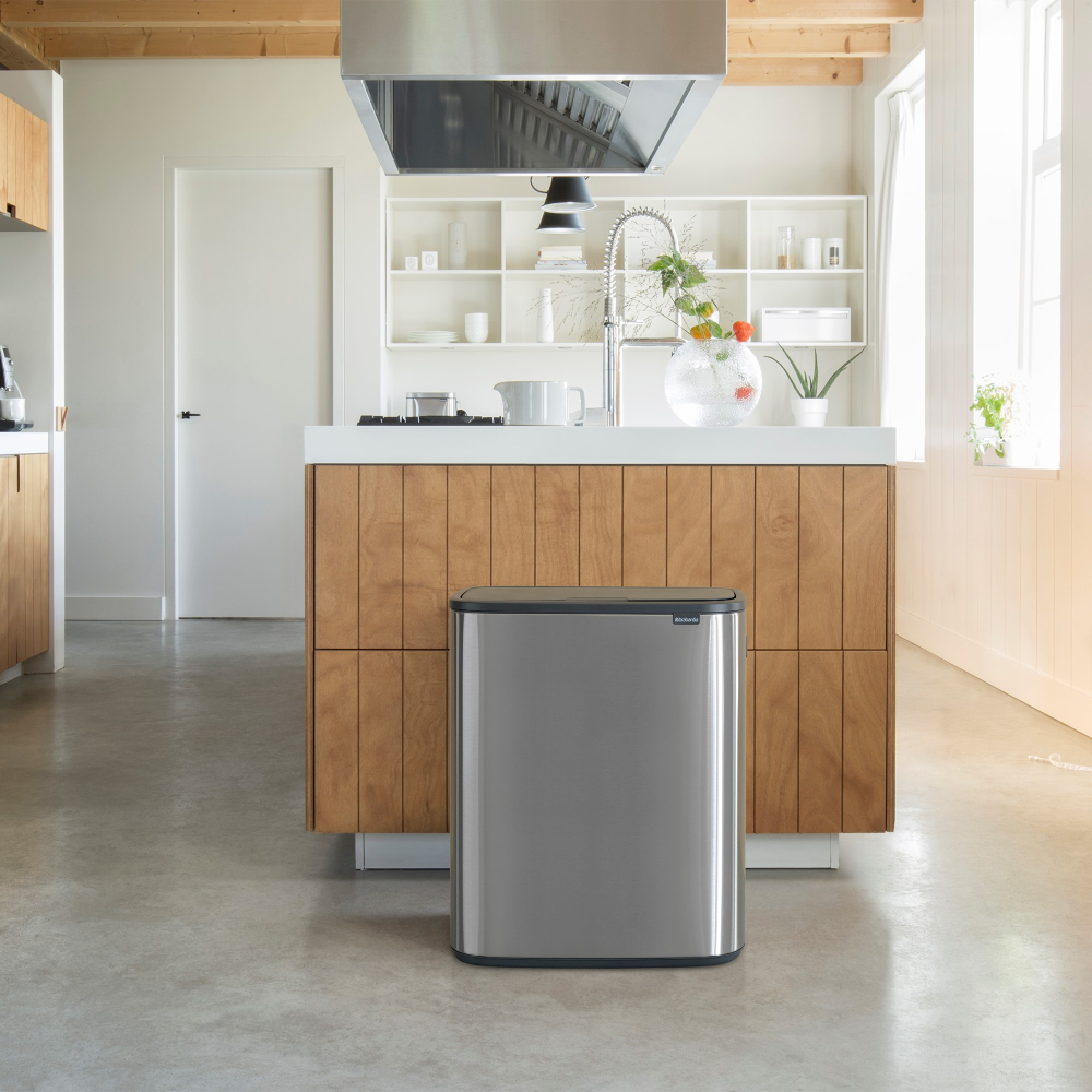 Bo Touch bin, 30 litre, Matt Steel Fingerprint Proof-11