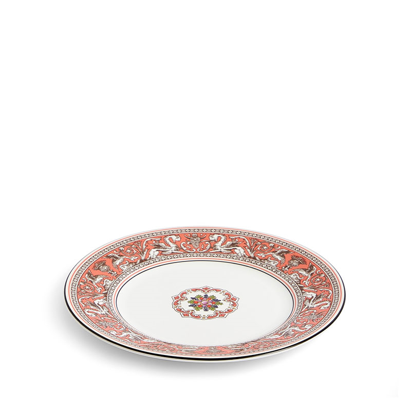 Florentine Plate, D20.6cm, Salmon-0