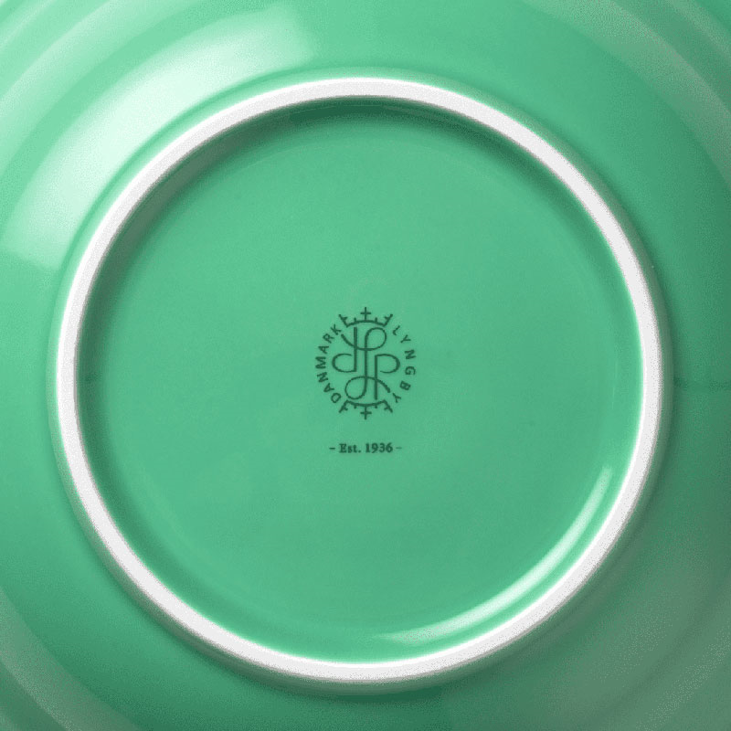 Rhombe Soup Plate, D24.5cm, Green-6