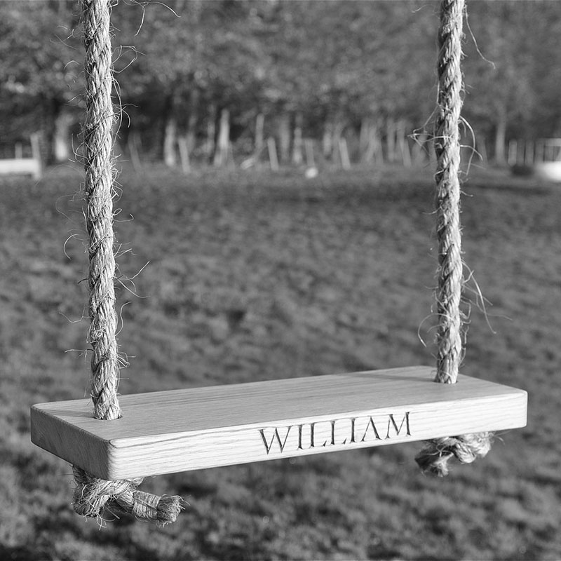 Personalised Small Swing, Oak-2