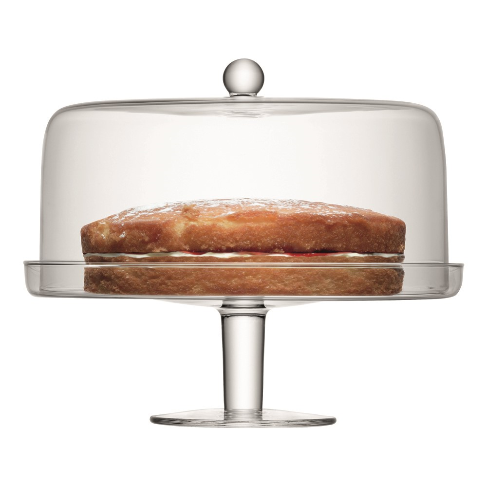 Klara Cakestand & Dome, D30cm, Clear-0