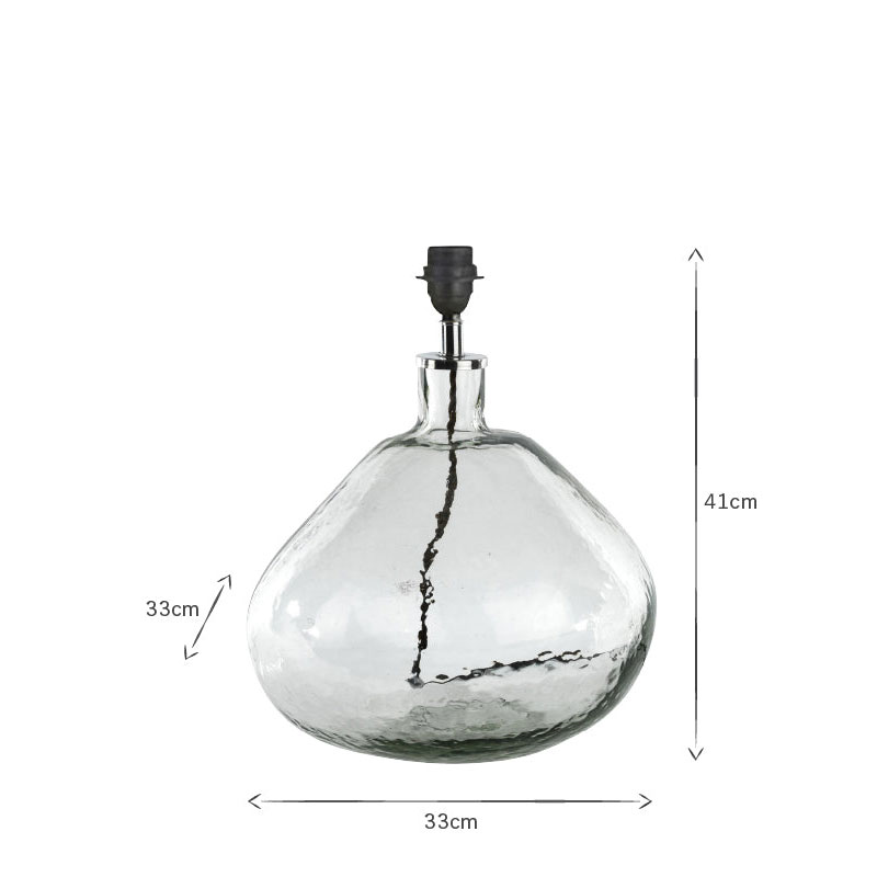 Baba Glass Lamp, H42cm, Clear-2