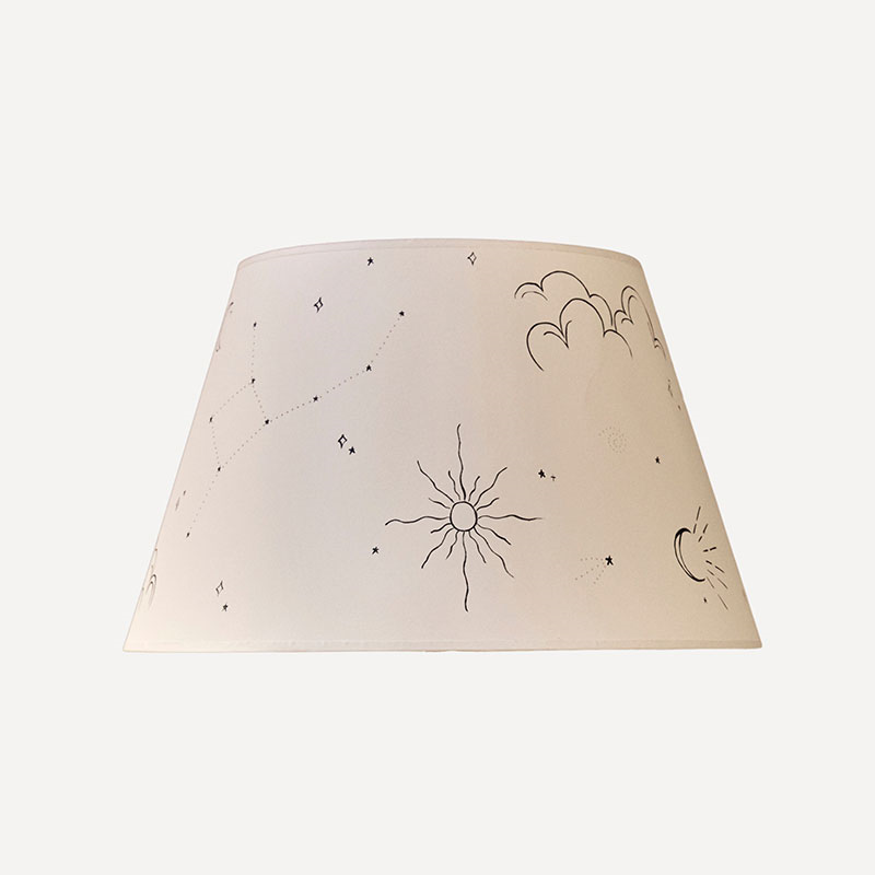 Hum London Celestial Lampshade, 40cm, White-1