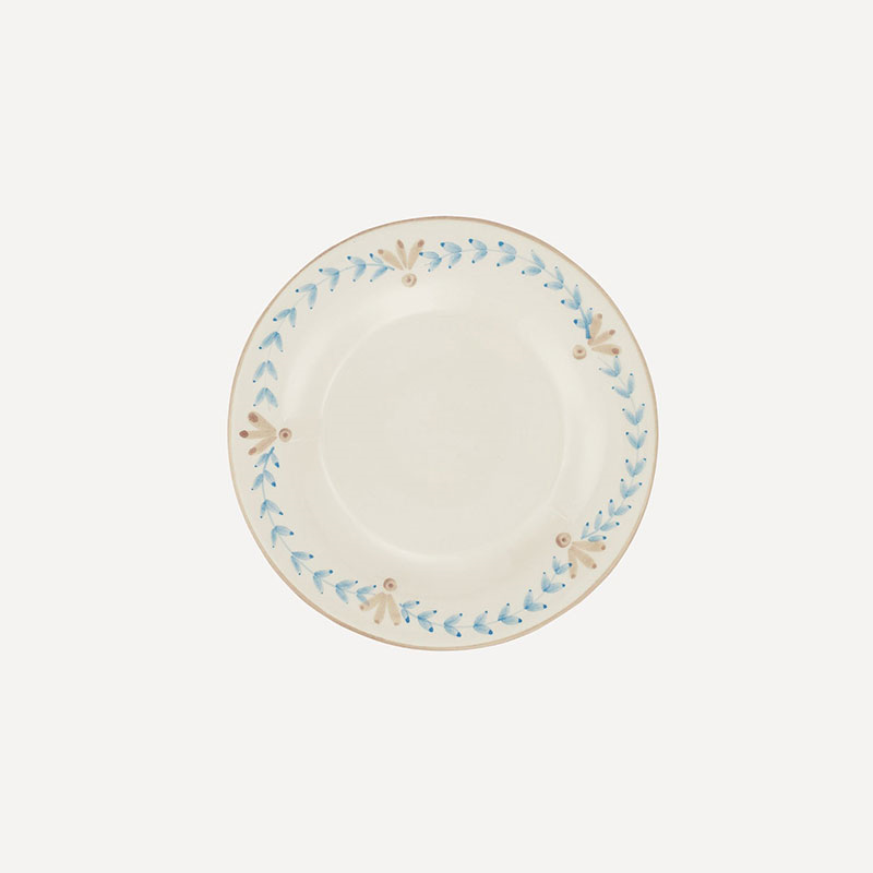 Elouise Dessert Plate, Blue Taupe, 22cm-0