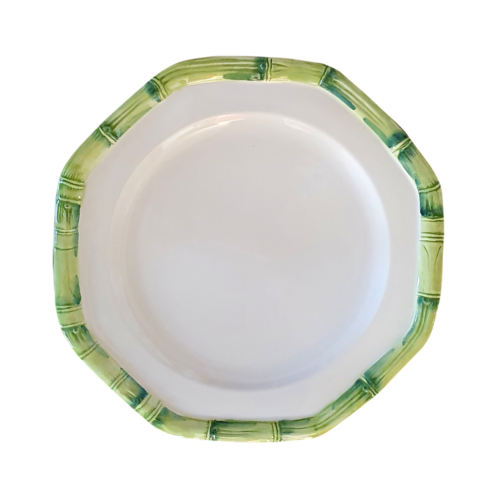 Bamboo Plate, D21cm, Green-0