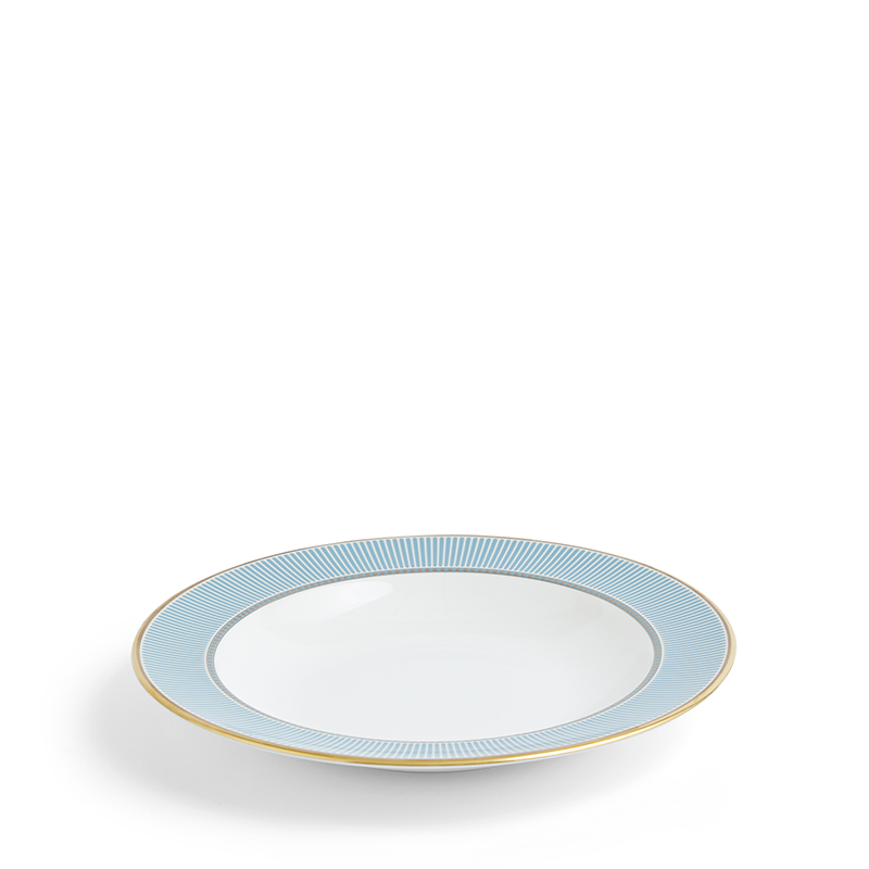 Helia Rimmed Soup Plate, D23cm, Mint Green-2