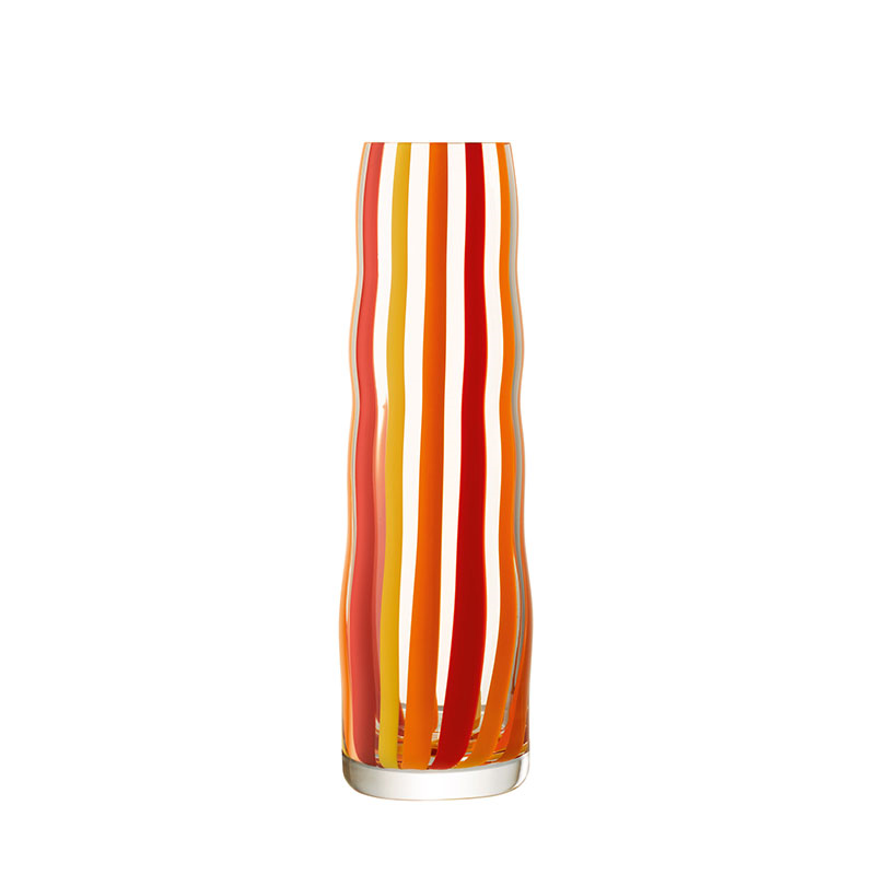 Folk Vase, H31.5cm, Orange/Red/Yellow-0