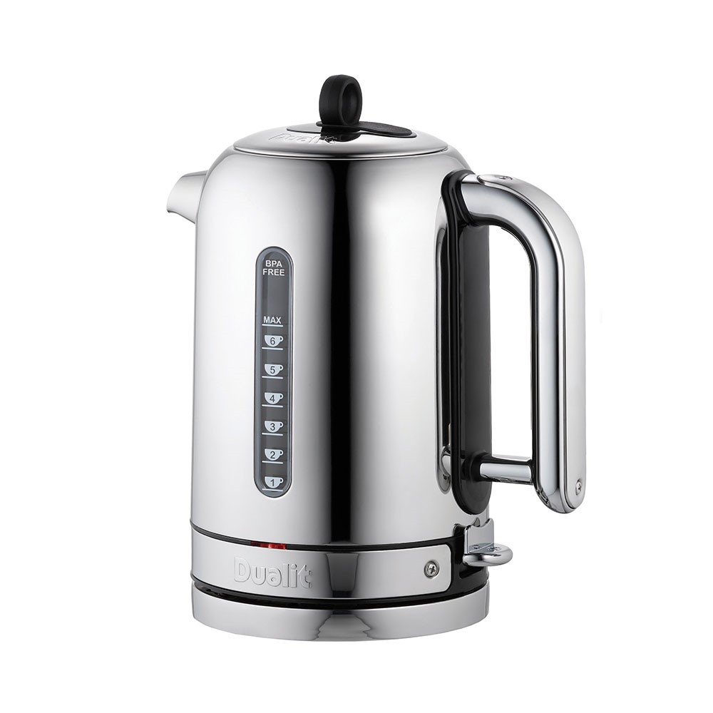 Classic Kettle, 1.7 litre, Polished Stainless Steel With Black Panels-0