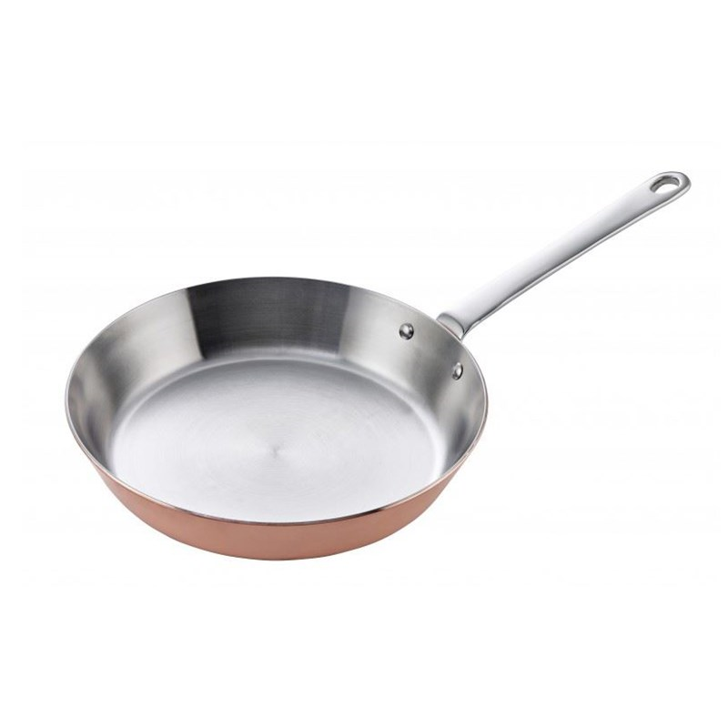 Maitre D' Induction fry pan, D24cm, Copper And Stainless Steel-0