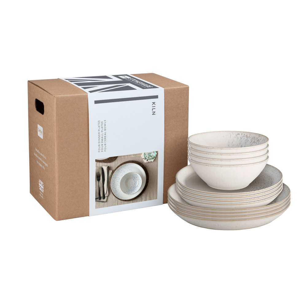 Kiln 12 Piece Dinnerware Set, Natural-3