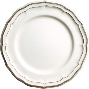 Gien- Filet Taupe, Dinner Plate, Set of 4-0