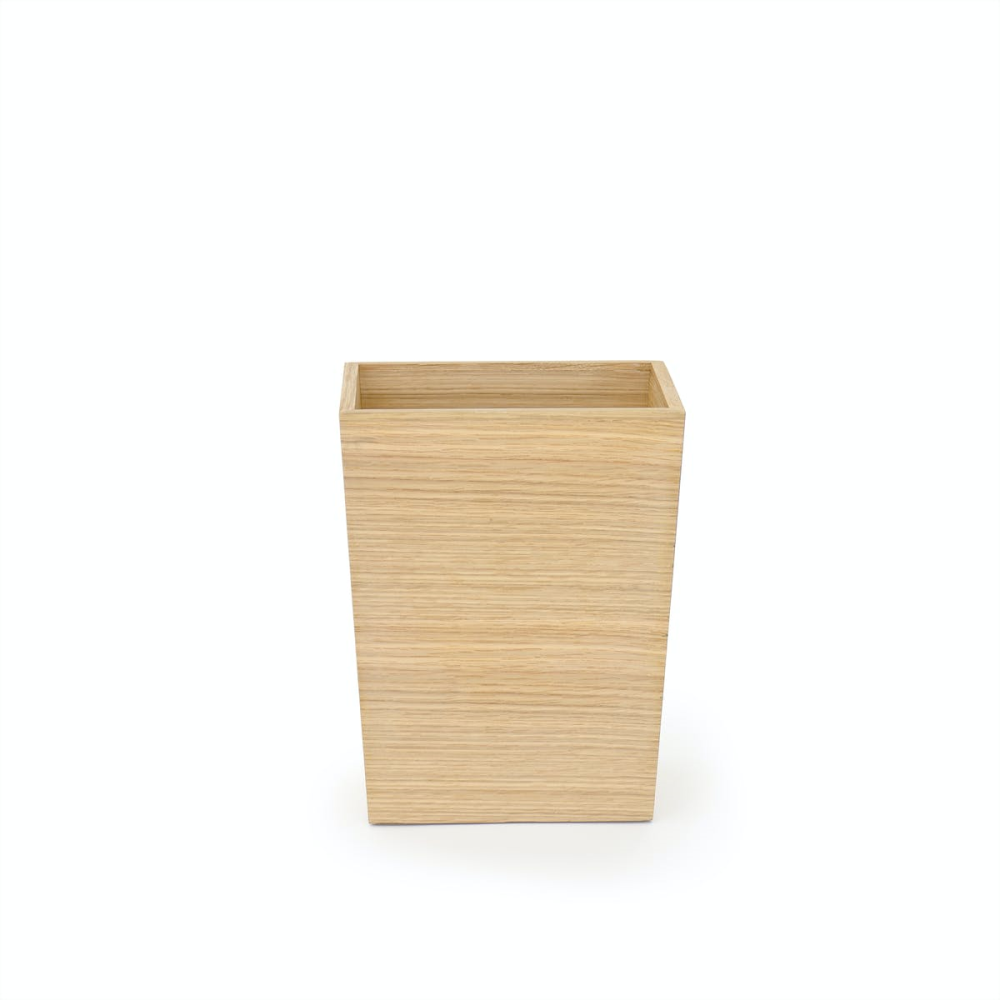 280 Mezza Rectangular bin, H28 x W22 x D16.5cm, Oak-1