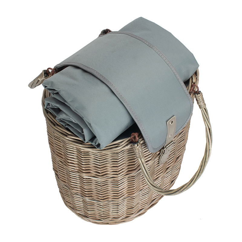 Oval Chiller Hamper Basket, Grey-2