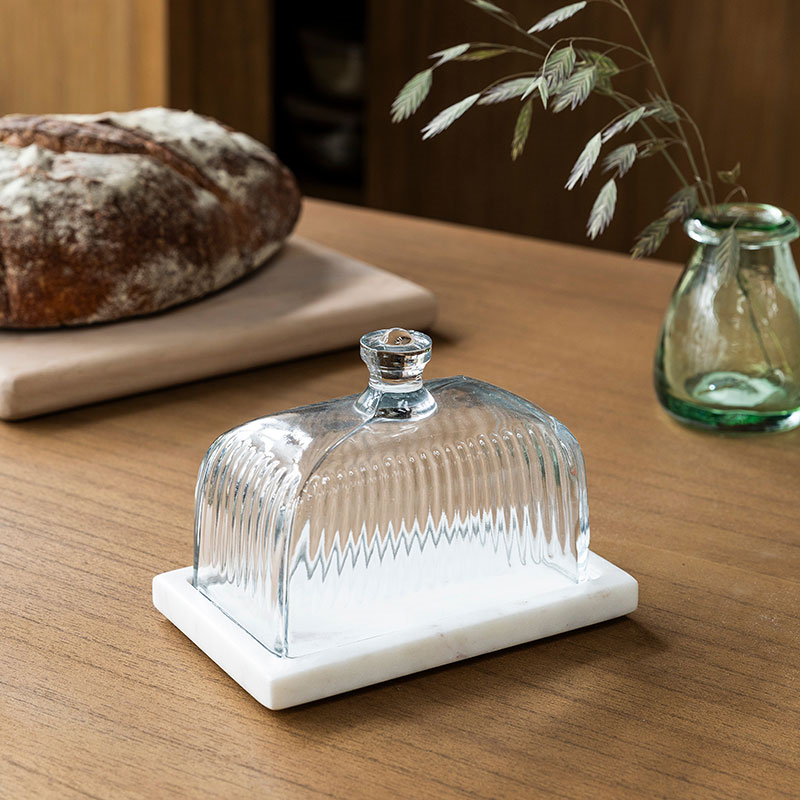 Brompton Butter Dish, White-5