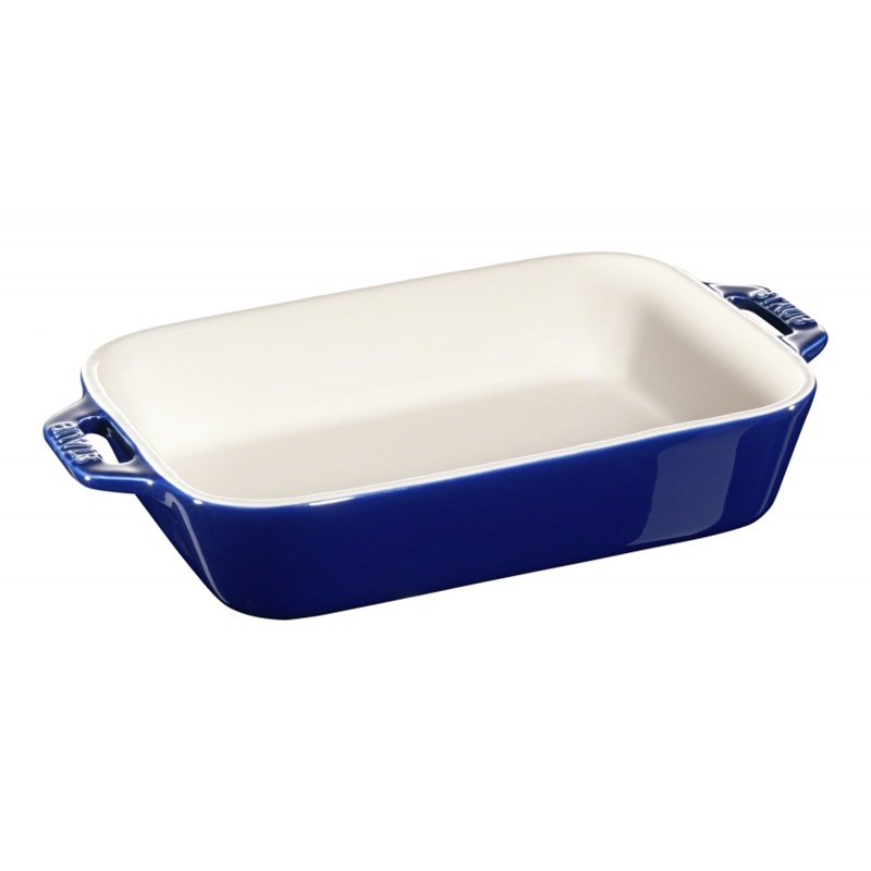 Rectangular baking dish, 25.8 x 16.8cm, Dark Blue-0