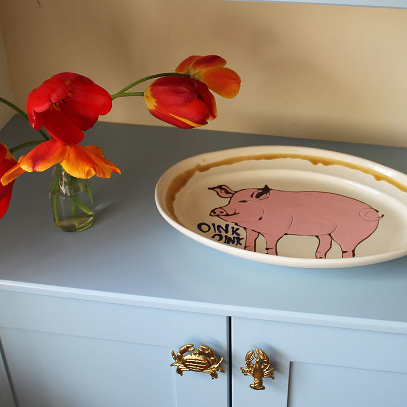 Pig Platter, L41 x W29cm, Multi-0