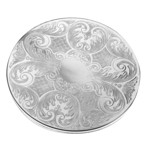 Tablemat, 9.5", silver plate-0