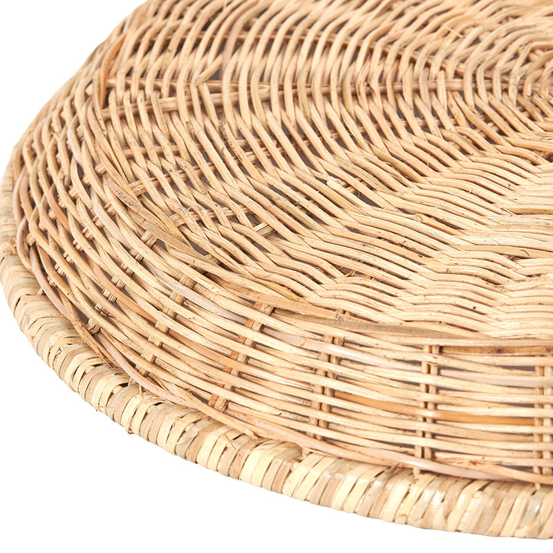 Rattan Round Tray, D43cm, Natural-7