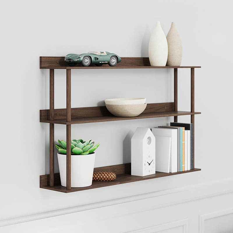 Platform 3 Shelf, H64 x W100cm, Walnut-0