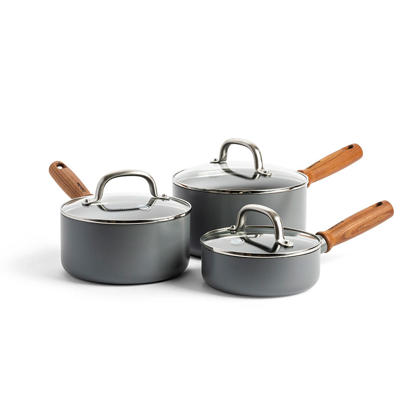 Mayflower Pro Non-Stick 3 Piece Set, Charcoal Grey-0