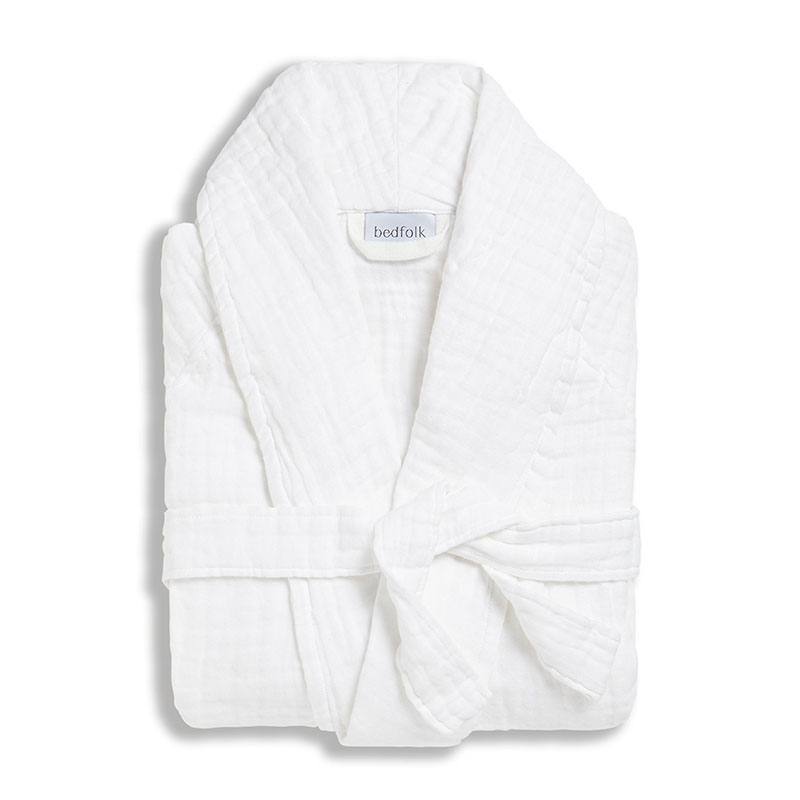 The Dream Cotton Robe, Medium, Snow-4