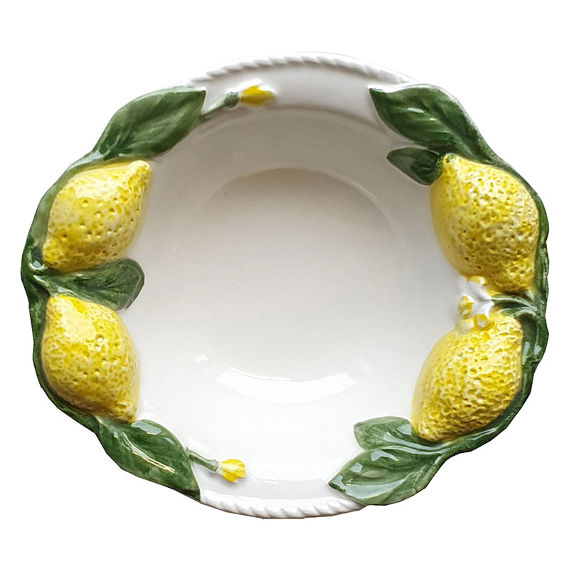 Lemon Bowl, D15cm, White-0