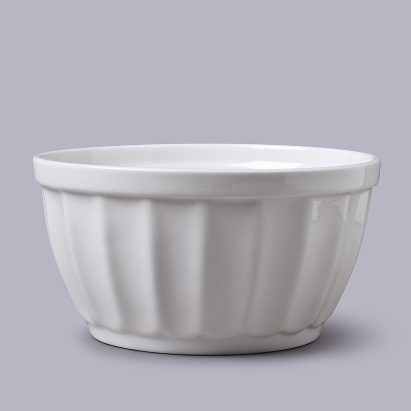 Fluted Bowl, 2L, White-0