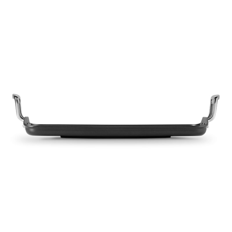 Toughened Non-Stick Ribbed rectangular grill pan, 35cm-2