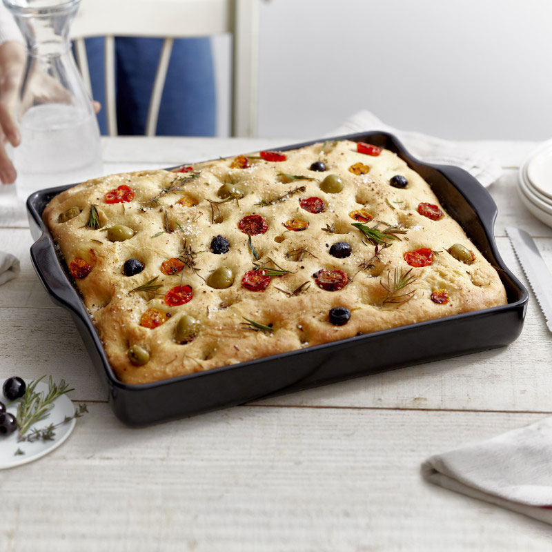 Focaccia Roasting Tray, Charcoal-2