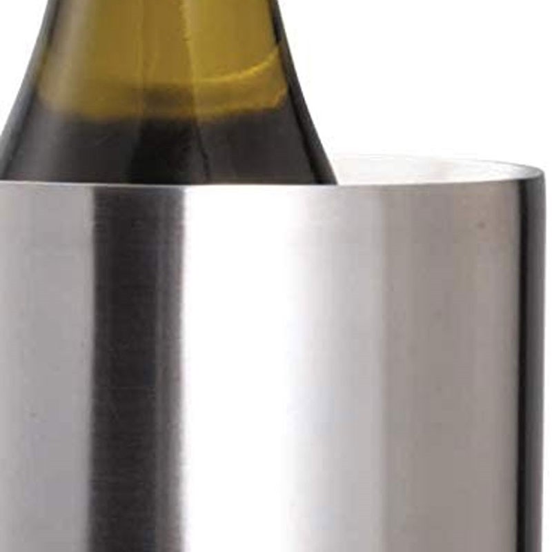 Double Walled Wine Cooler, Stainless Steel-3