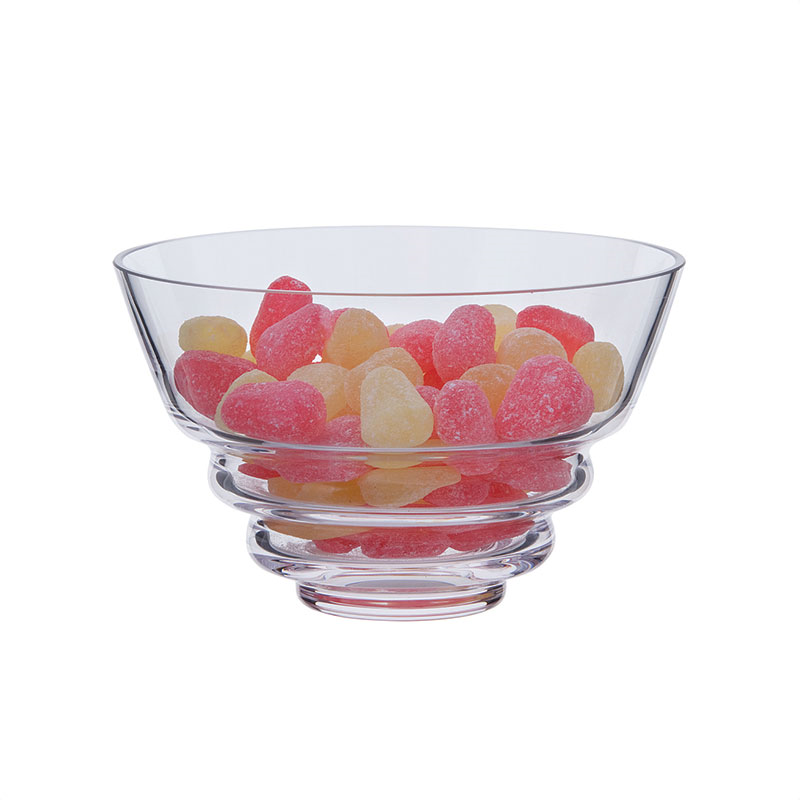 Wibble Set of 2 Bowls, D14cm, Clear-2