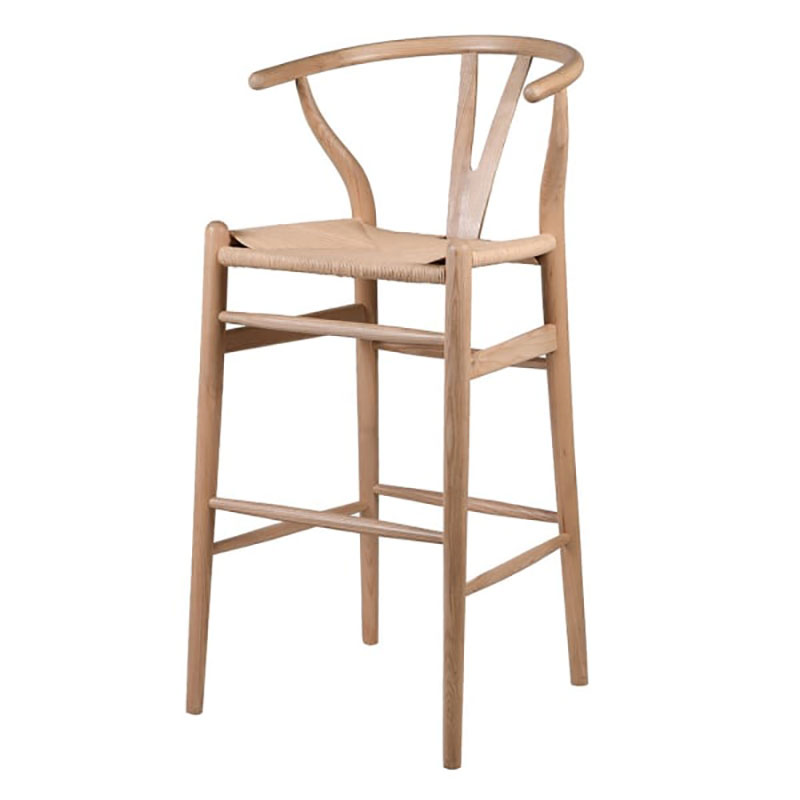 Open Back Stool, Natural-0